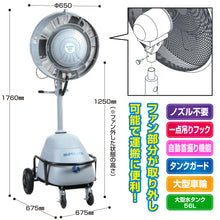 画像をギャラリービューアに読み込む, ミストファン 移動式ファン型ミスト発生機 SFC-114